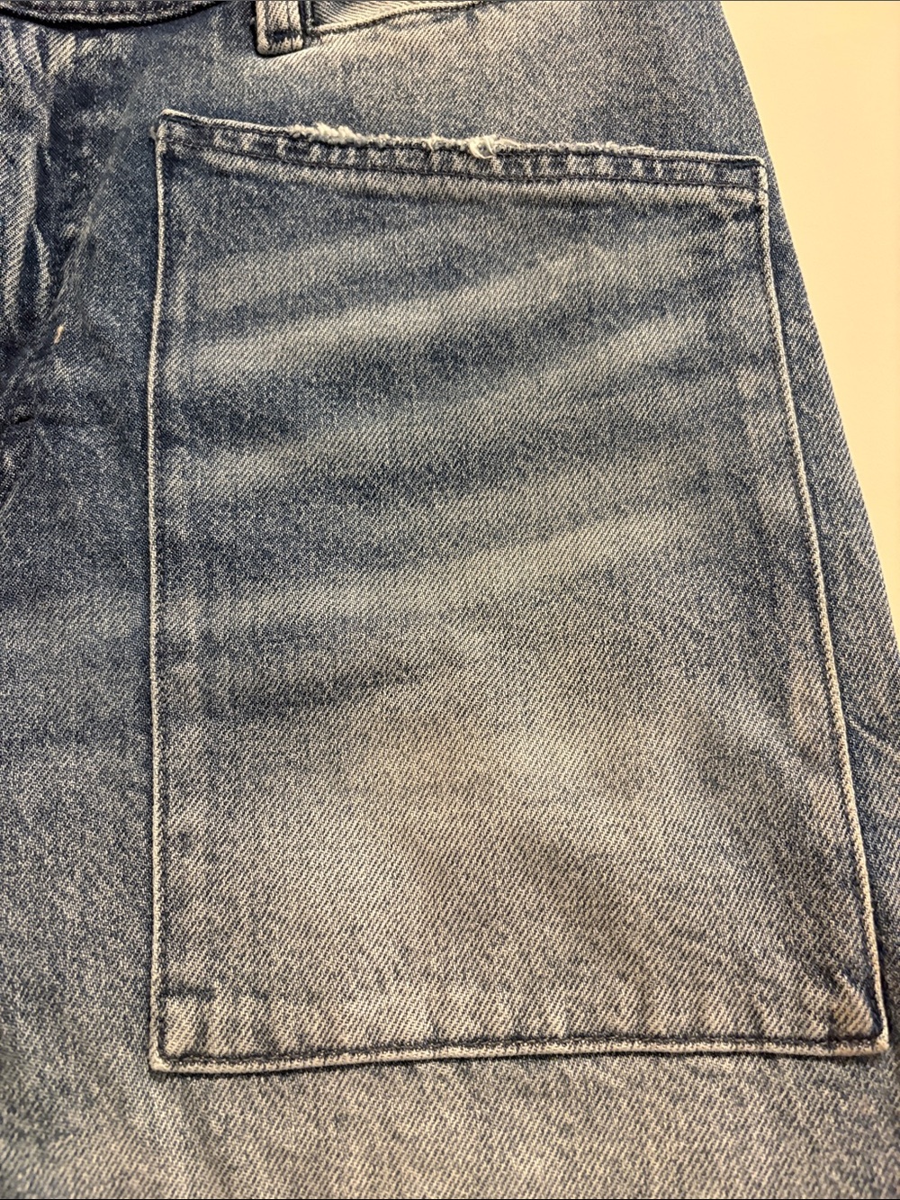 Lucky Wide Leg High Rise Barrell Denim Jeans - Faded Blue - Picture 3 of 8